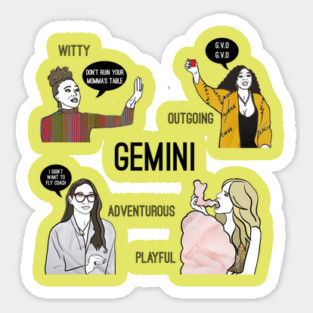 Gemini- Bravostrology series Sticker