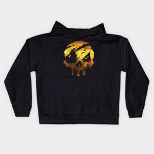 Sea of Thieves Golden Skull Kids Hoodie