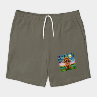 Apricot Poodle Night Shorts