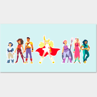 Minimalist Princesses of Power Posters and Art