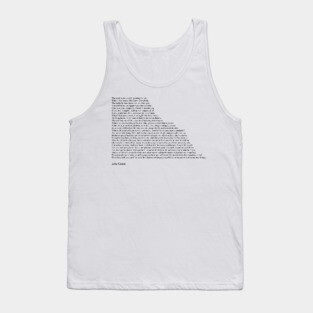 John Green Quotes Tank Top
