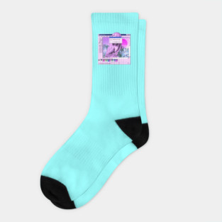 Vaporwave Roman Bust Socks