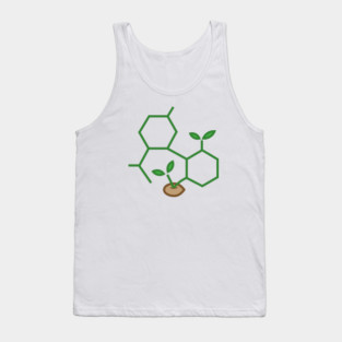 CBD Molecule Cannabis Sprout Tank Top