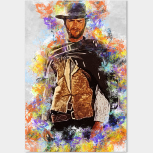 ✪ A Tribute to Clint Eastwood ✪ Abstract Portrait Posters and Art