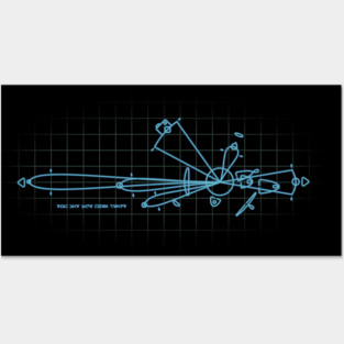 You May Fire When Ready (Blue) Posters and Art