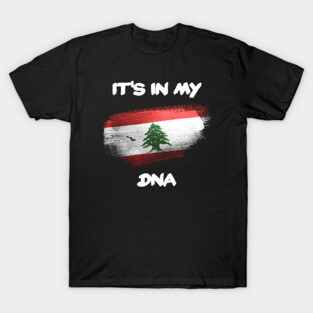Lebanon Beirut flag DNA gift idea T-Shirt