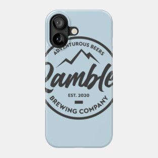 Rambler Brewing Company logo tee - light Phone Case