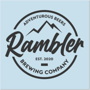 Rambler Brewing Company logo tee - light Posters and Art