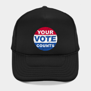 Vintage Your Vote Counts Hat
