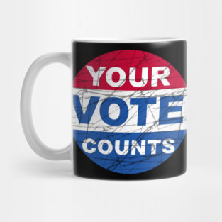 Vintage Your Vote Counts Mug