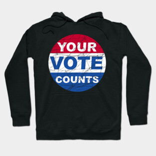 Vintage Your Vote Counts Hoodie