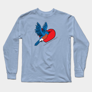 Bluebird in my heart Long Sleeve T-Shirt