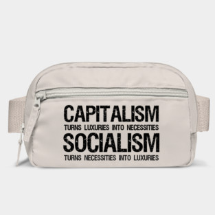 Capitalism Vs Socialism - Funny Political Anti Socialist Bag
