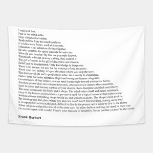 Frank Herbert Quotes Tapestry