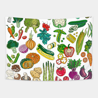 Vegetable Paradise Tapestry