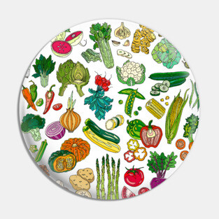 Vegetable Paradise Pin