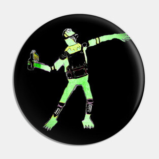 Banksy inspired Kermit 4 Pin