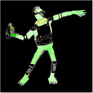 Banksy inspired Kermit 4 Posters and Art