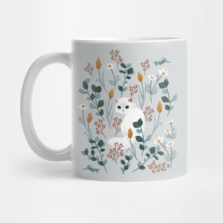 Cat in the meadow Mug