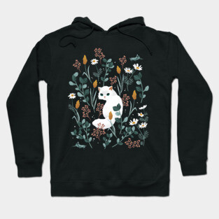 Cat in the meadow Hoodie