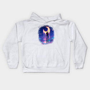Paint The Moon Cloud Kids Hoodie