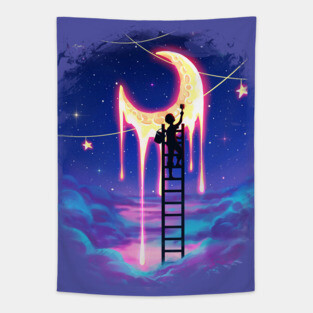 Paint The Moon Cloud Tapestry