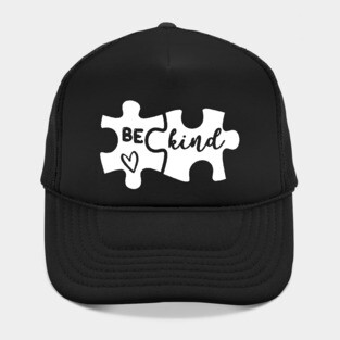 Be Kind Puzzle Piece Autism Awareness Cute Gift Hat