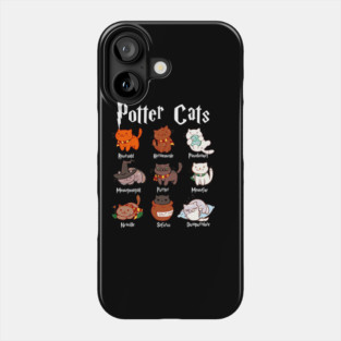 Potter Cats t-shirt Funny Gifts For Cat Lovers Phone Case