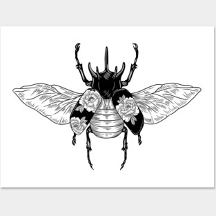 Floral Bug Posters and Art