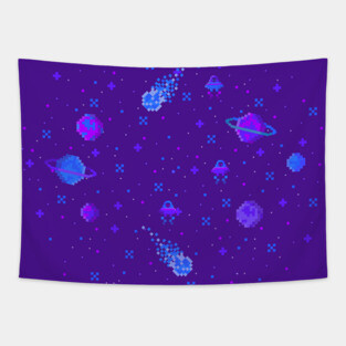Pixelated Space Tapestry