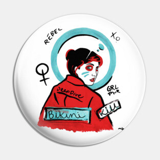 bikini kill band Pin