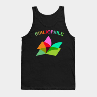 Bibliophile' rainbow Tank Top