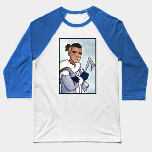 The Last Paintbender: Sokka Avatar Watercolour Baseball T-Shirt