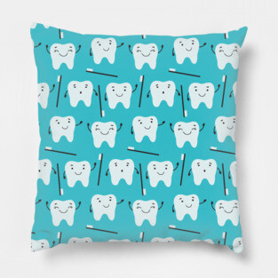Funny Teeth with Tooth brush Pillow