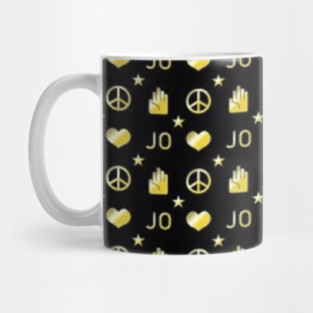 jojo jotaro / josuke logo pattern Mug