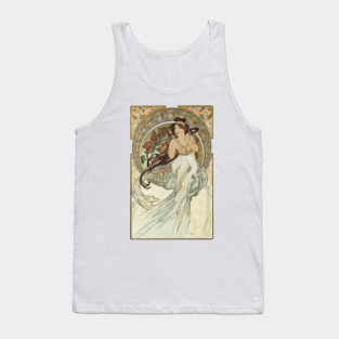 Mucha series The Arts:  Music Tank Top