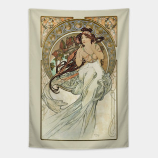 Mucha series The Arts:  Music Tapestry