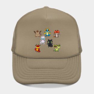 Dragons set, httyd characters, how to train your dragon, cute baby dragons for kids Hat