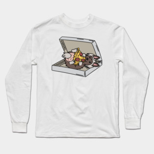 Chinese Crested Pizza Lover Long Sleeve T-Shirt