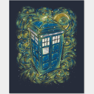 The Doctor in the starry night Posters and Art