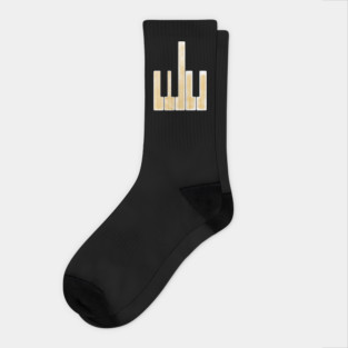 Piano Bird Socks