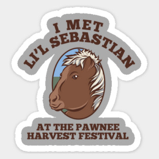 I met Li'l Sebastian Parks and Recreation Sticker