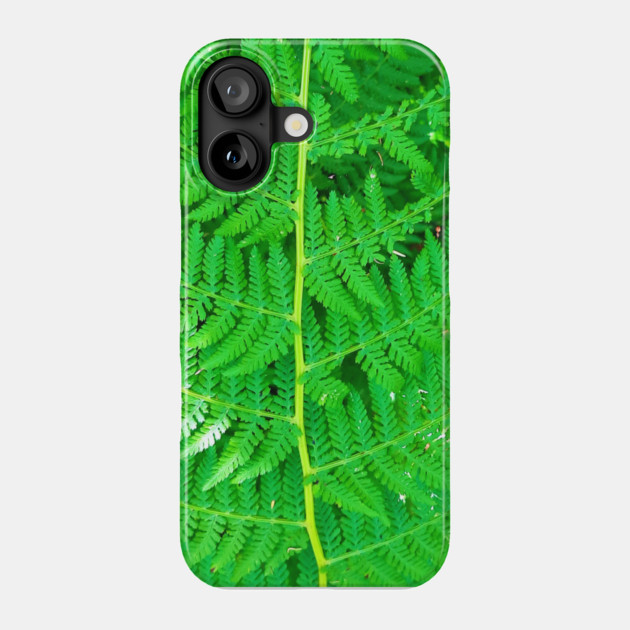 Green Forest Leaf Phone Case by REG