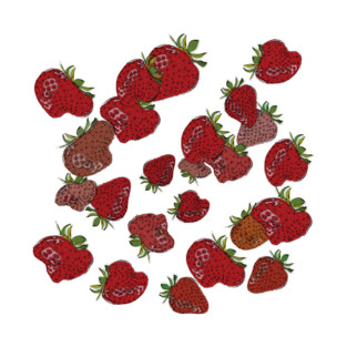 Cute Strawberry Pattern T-Shirt