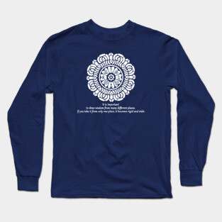 White Lotus Wisdom Long Sleeve T-Shirt
