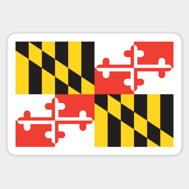 Maryland State Flag Sticker by stayfrostybro