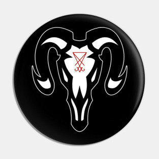 Lucifer Goat Skull Pin