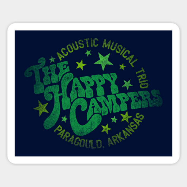 The Happy Campers - Acoustic Trio Sticker by rt-shirts