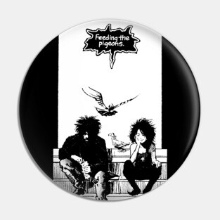 Feeding the Pigeons  (white) Pin