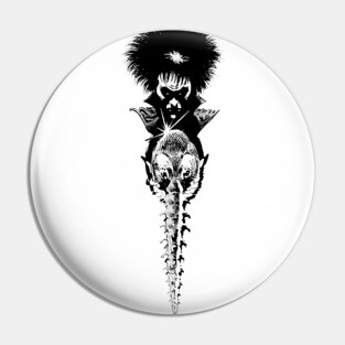 Dream's Helm (black) Pin